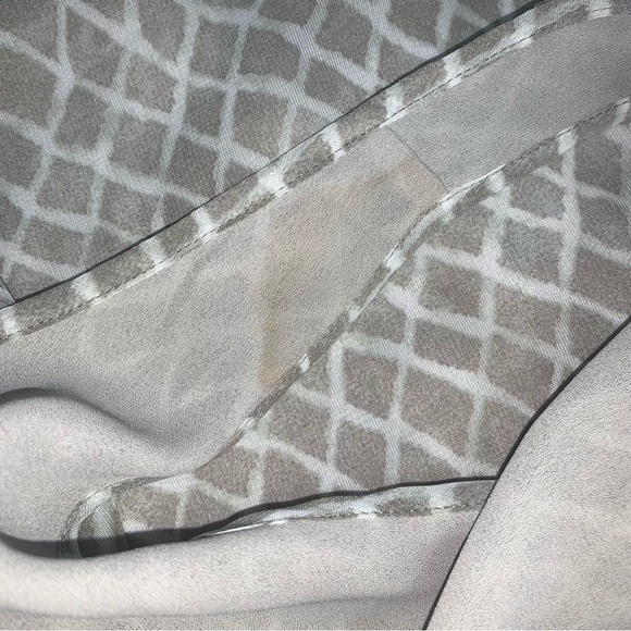 Sigrid Olsen Vintage Midi Dress‎ Size 6 US  Beige Tan Neutral Snakeskin Pattern - Picture 7 of 7